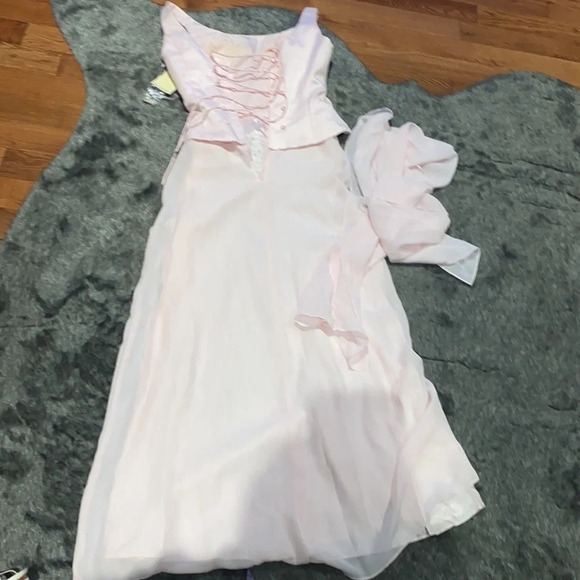Aspeed blush pink prom dress  with shawl Sz Xs New - Picture 8 of 16